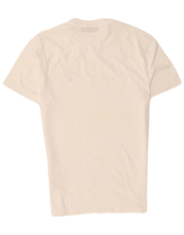 Napapijri Hombre Geographic Camiseta Top XS Blanco Algodón