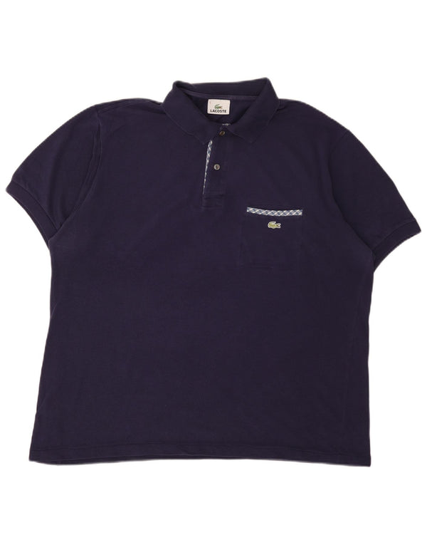Lacoste Mens Polo Shirt Size 5 Large Navy Blue