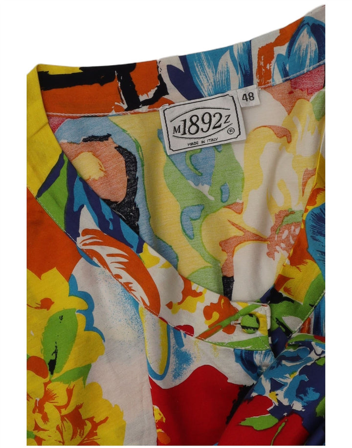 Blusa vintage para mujer Top IT 48 XL Multicolor Floral