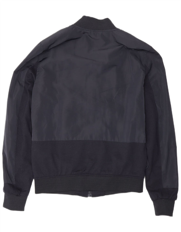 Zara Mens Bomber Jacket UK 38 Medium Azul Marino Poliéster