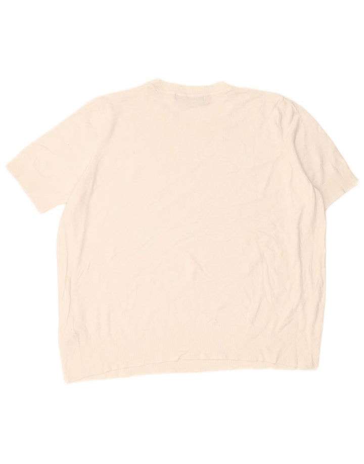 Marks & Spencer - Jersey de cuello redondo para mujer, talla 40, color blanco