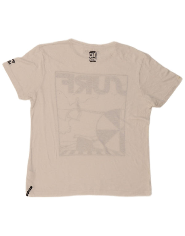 BILLABONG Camiseta gráfica para hombre Top XL Poliéster blanco