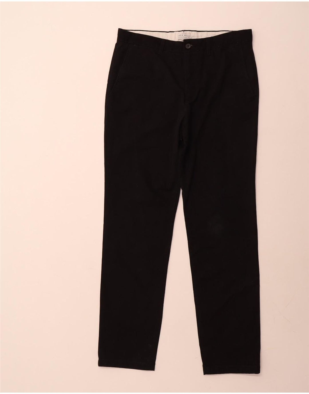 Jack Wills Pantalones chinos ajustados para hombre W34 L32 Algodón negro