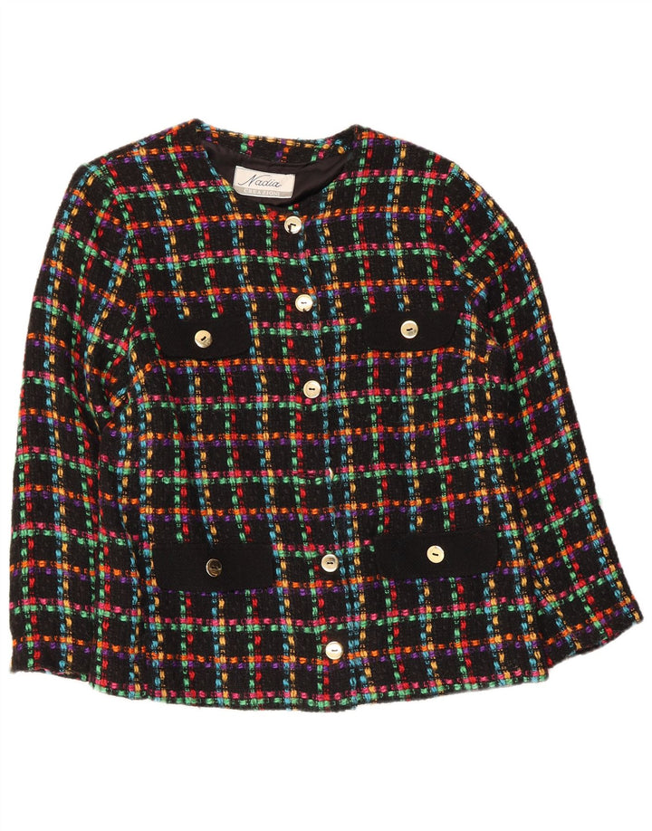 NADIA Conjunto de falda de 2 piezas para mujer UK 14 Medium W28 Cuadros multicolores