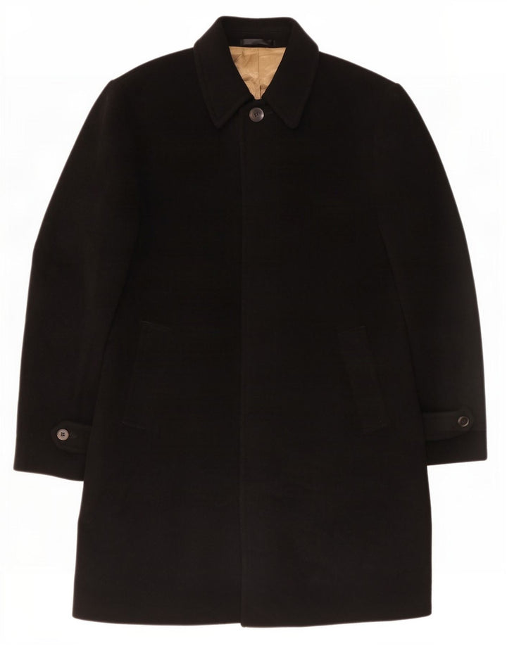 Marks & Spencer Abrigo para hombre UK 38 Medio Negro Poliéster