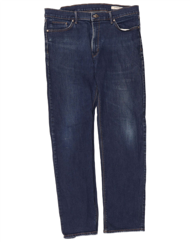 Marks & Spencer Vaqueros rectos para hombre W38 L33 Algodón azul