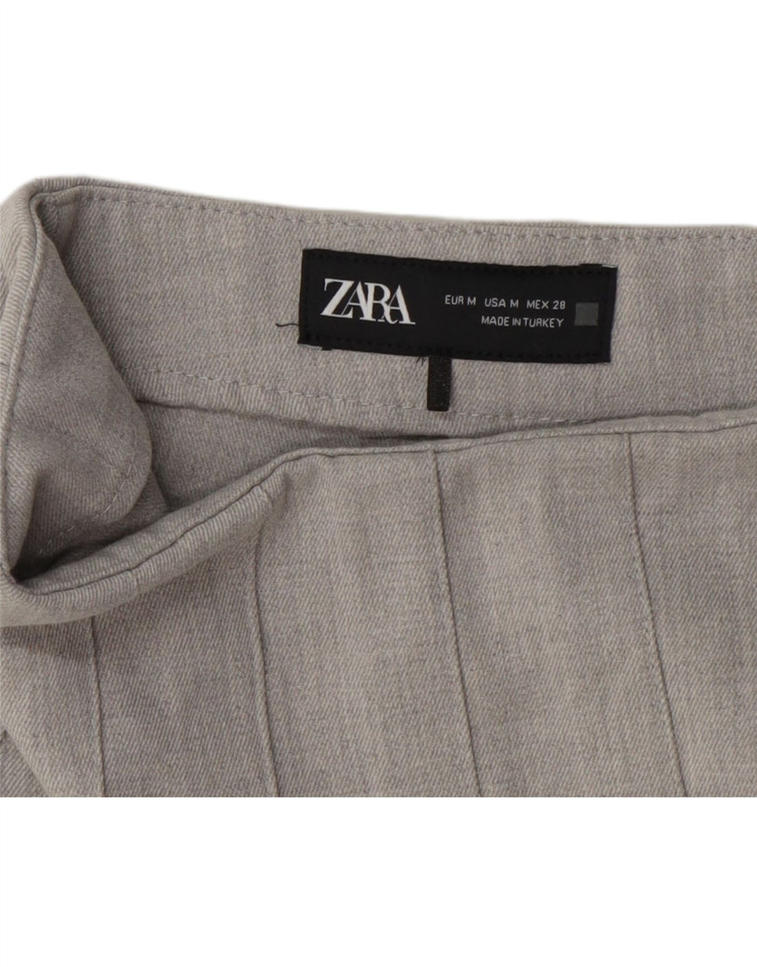 Zara Minifalda Skort Mujer Mediana W28 Gris