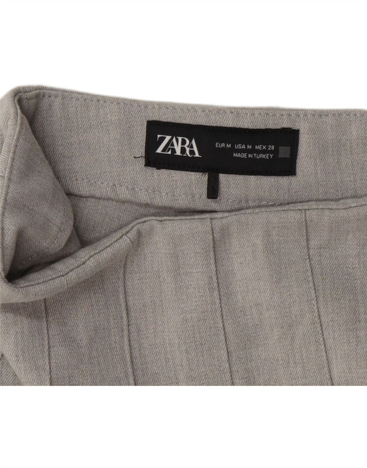 Zara Minifalda Skort Mujer Mediana W28 Gris