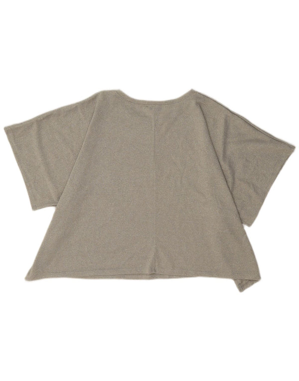Zara Blusa Corta Extragrande para Mujer UK 44 Medio Beige Moteado