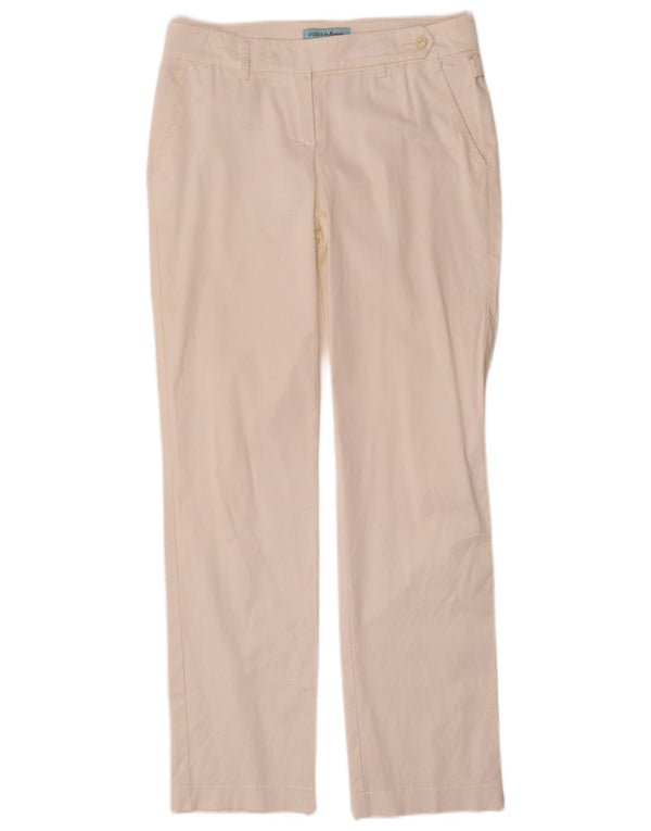 Guess By Marciano Pantalón De Traje Recto Para Mujer IT 42 Medium W30 L30 Blanco