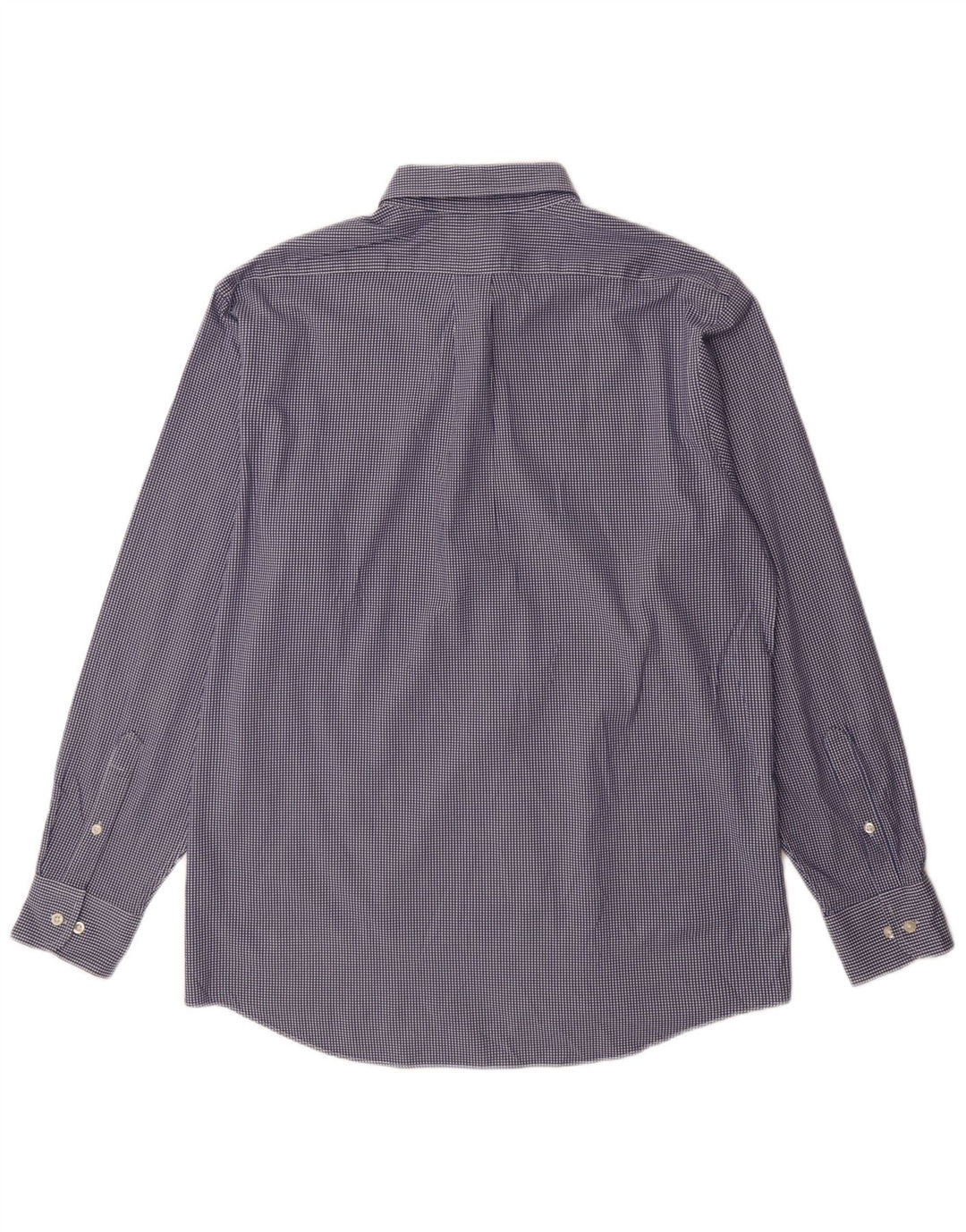 Chaps Camisa de corte regular para hombre, talla 16 1/2, algodón a cuadros azul grande