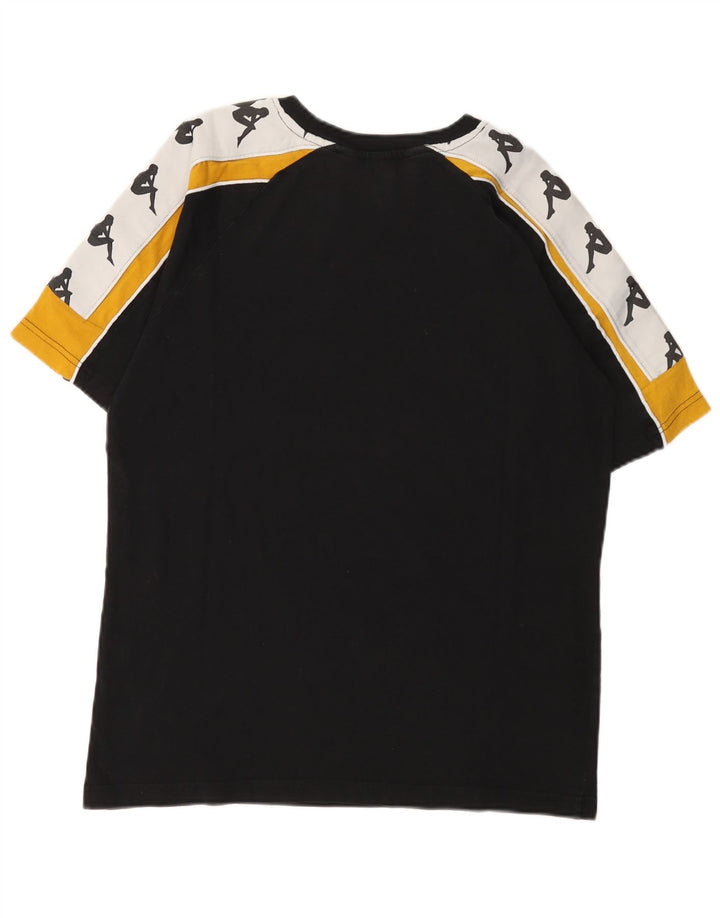 Kappa - Camiseta gráfica para hombre, talla grande, color negro