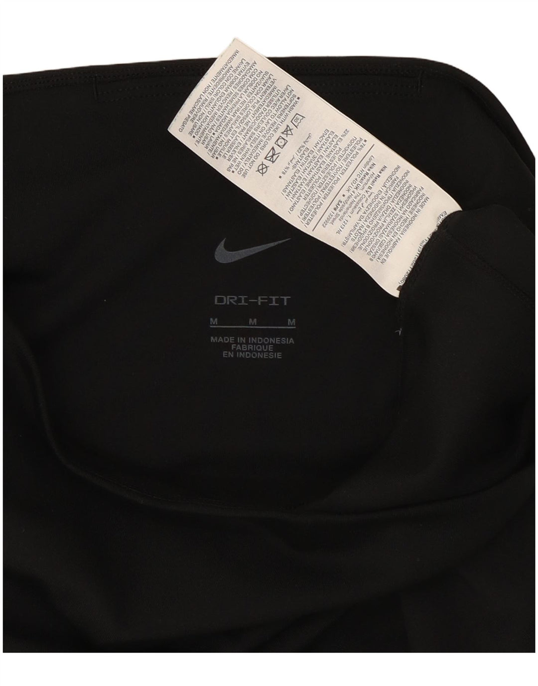 Nike - Leggings capri Dri Fit para mujer, talla M, poliéster negro