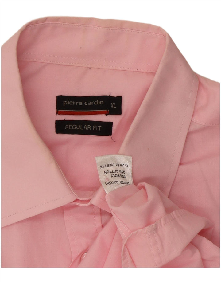 Camisa Pierre Cardin Hombre Manga Corta Regular Fit XL Poliéster Rosa