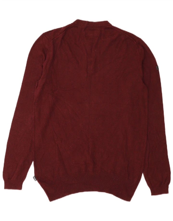 Superdry Jersey De Cuello Redondo Para Hombre De Algodón Burdeos Medio