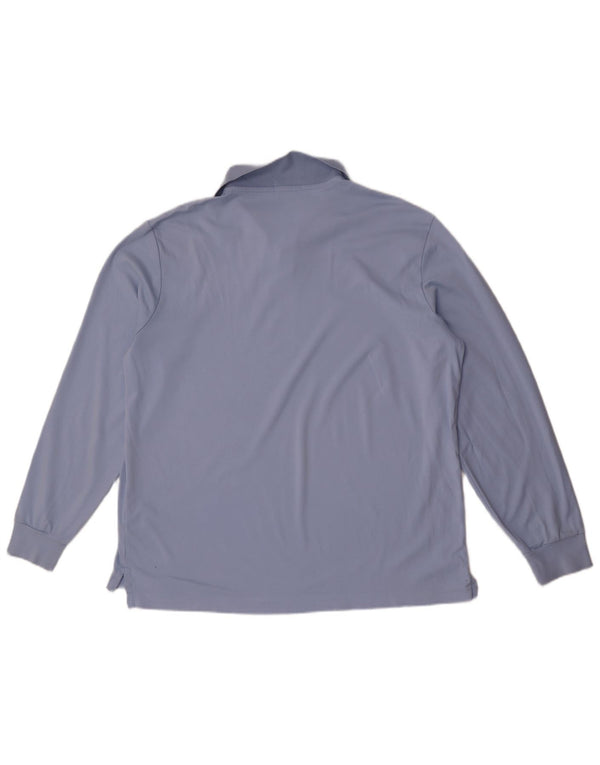 Ralph Lauren Polo de manga larga personalizado Slim Fit para hombre XL Algodón azul