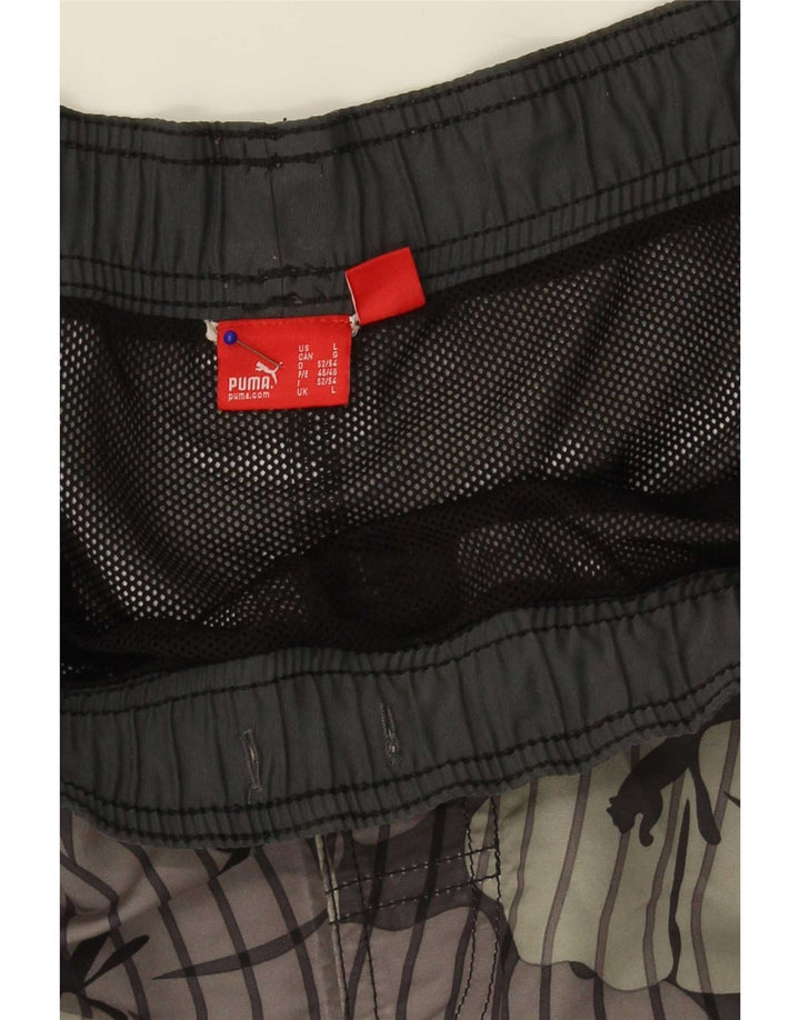 Bañador Puma Hombre Grande Gris Floral