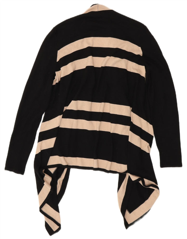 M&Co Suéter Cárdigan Abierto Asimétrico para Mujer UK 40 Mediano Rayas Negras