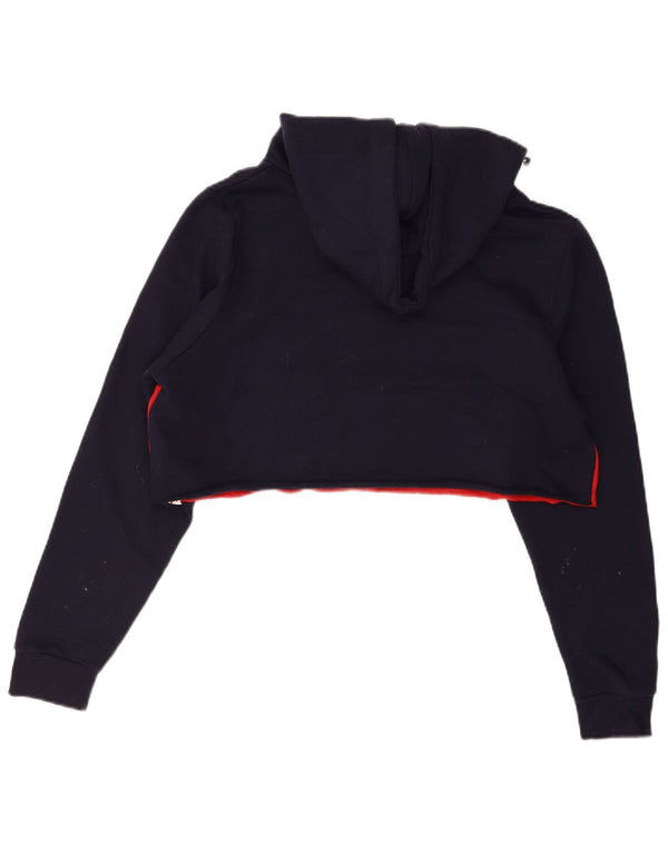 Fila Jersey con capucha para mujer Crop Graphic UK 40 XL Azul marino Colorblock