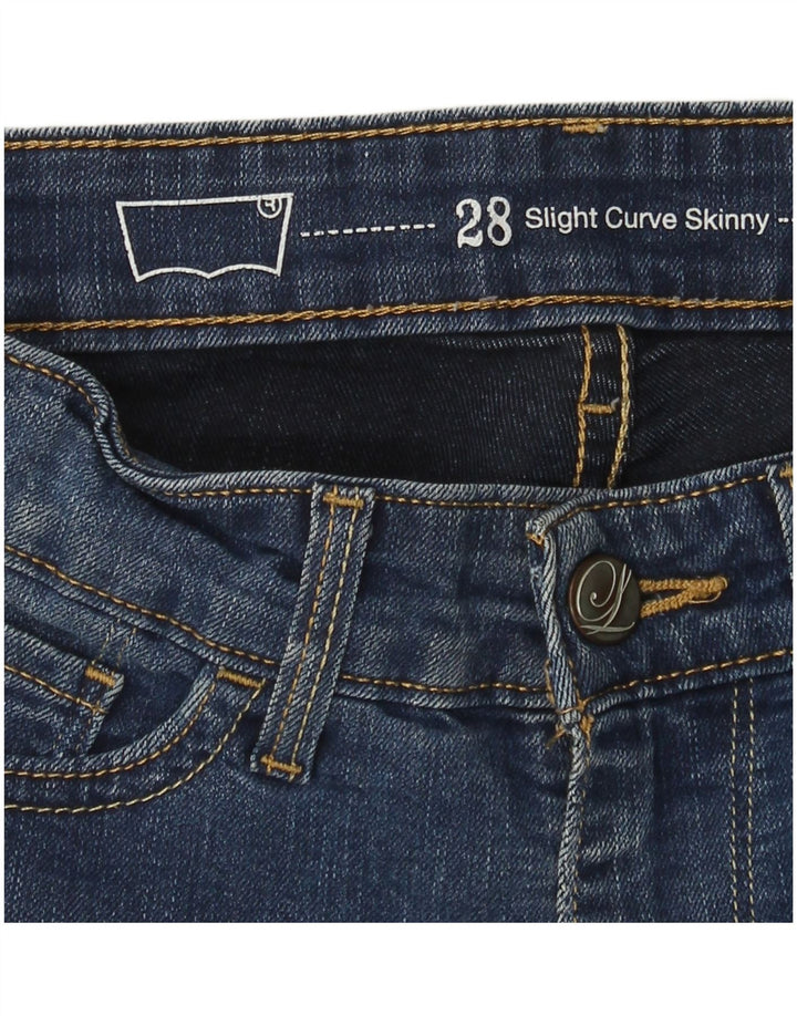 LEVI'S Jeans Ajustados Ligeramente Curvados para Mujer W28 L27 Azul