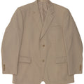 Vintage Hombres 2 Botón Blazer Chaqueta Reino Unido 44 2XL Gris Poliéster