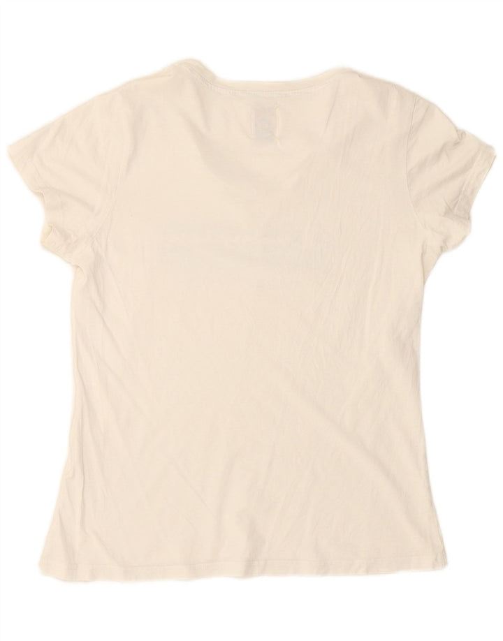 CHAMPION Camiseta con gráfico Heritage Fit para mujer UK 40 XL Blanco