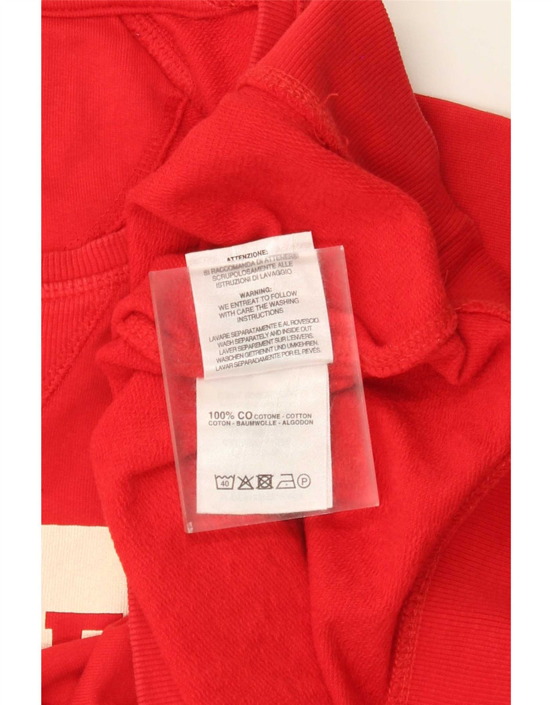 Carrera Hombre Gráfico Regular Fit Sudadera Jumper Medio Algodón Rojo