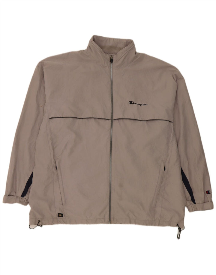 Champion Chaqueta impermeable para hombre UK 42 XL Poliéster color block gris