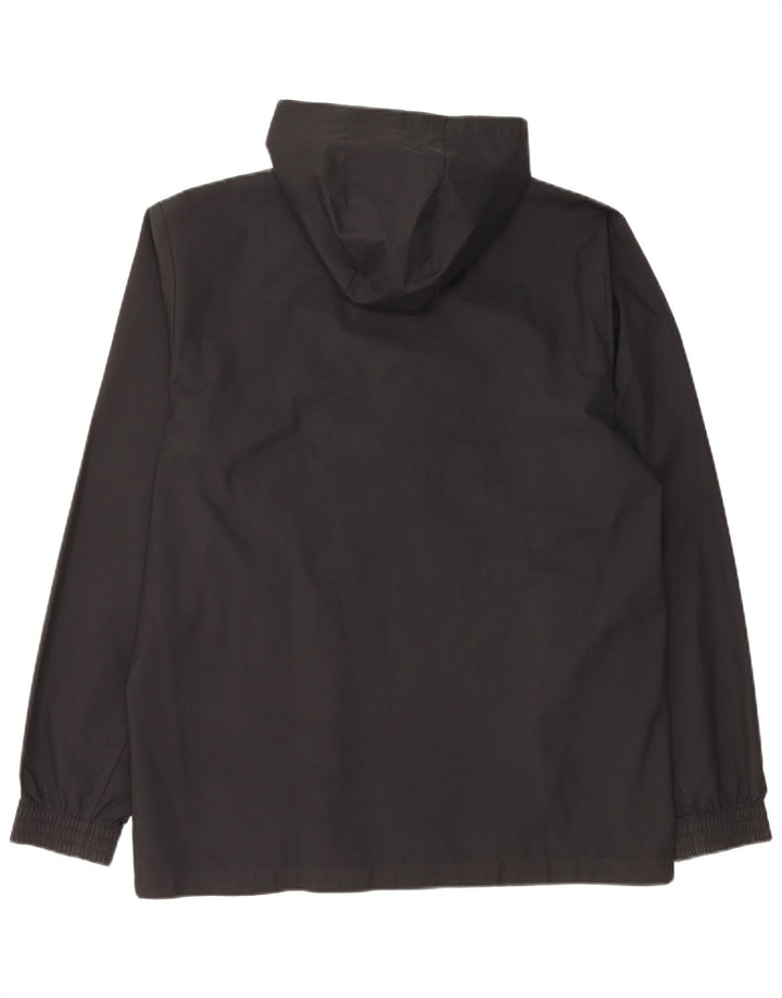 ADIDAS Chaqueta impermeable con capucha para hombre UK 38 Mediano Negro Poliéster