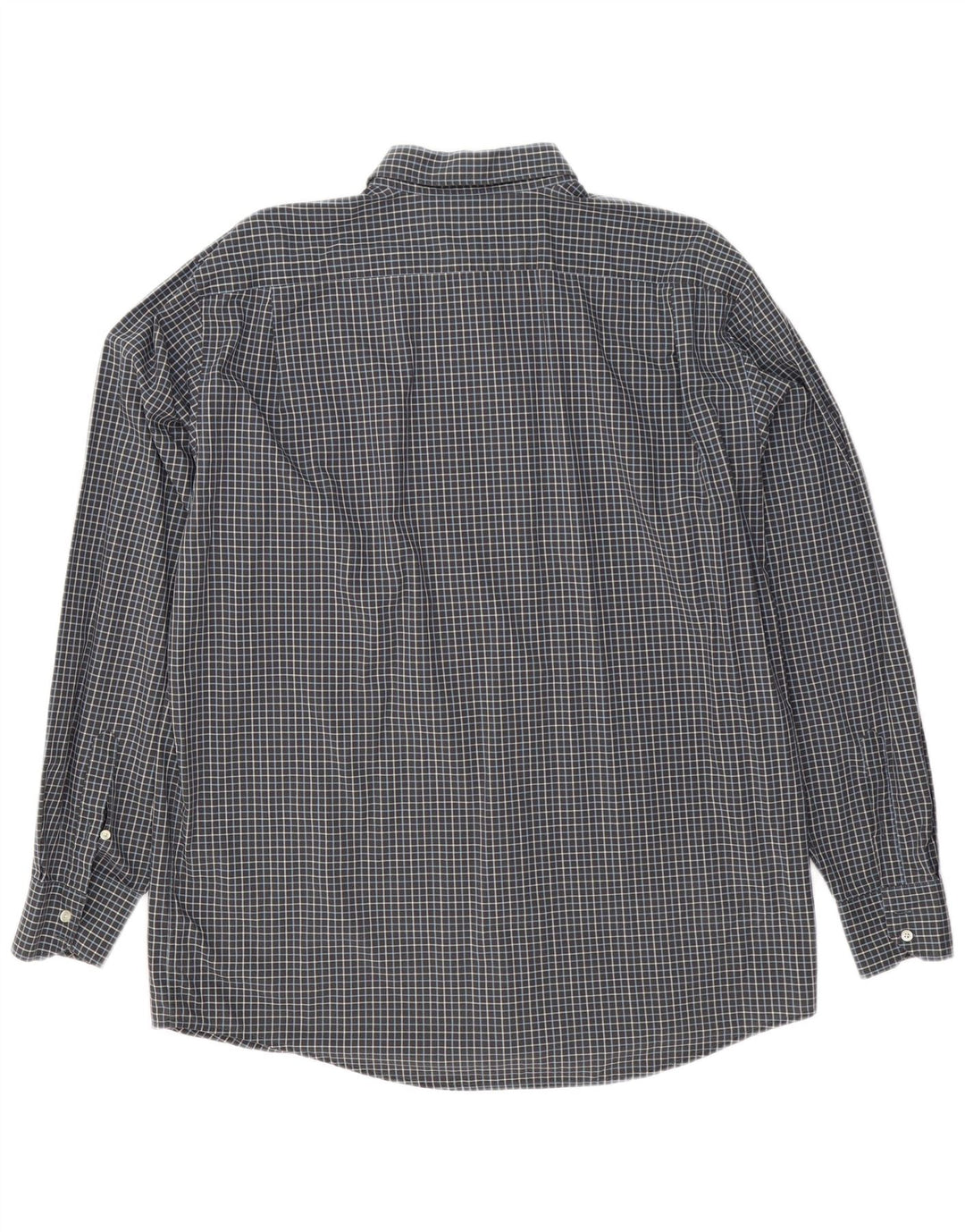 Camisa Lacoste Hombre Regular Fit Talla 45 XL Algodón A Cuadros Gris