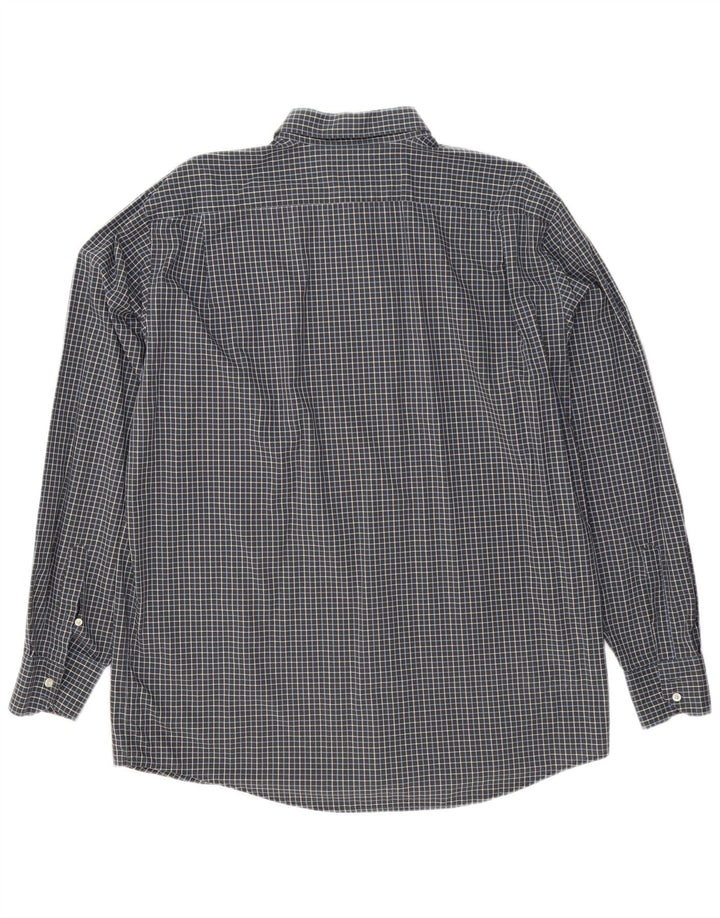 Camisa Lacoste Hombre Regular Fit Talla 45 XL Algodón A Cuadros Gris