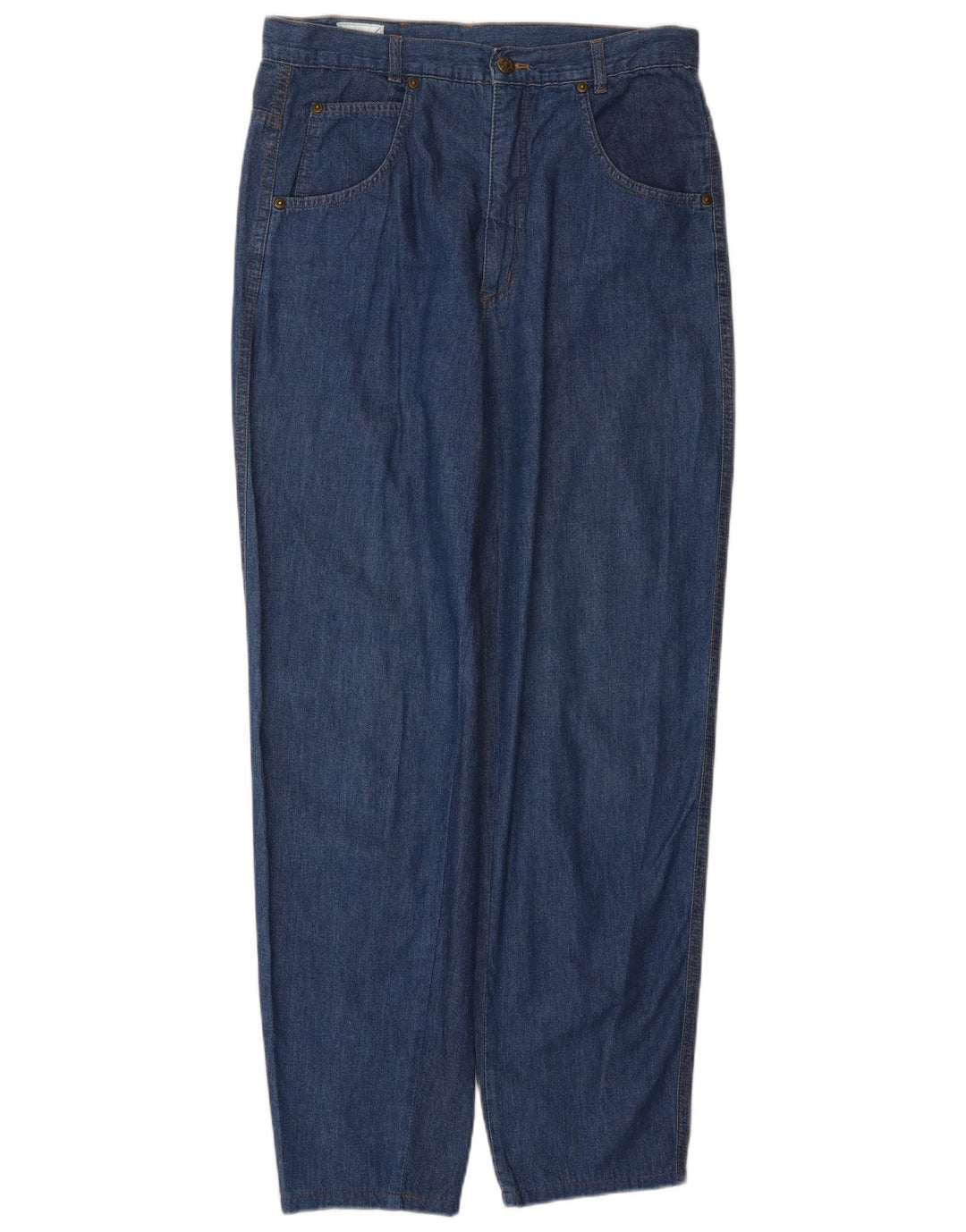 FENDI Vaqueros cónicos de cintura alta para mujer IT 46 Large W30 L29 Blue Classic