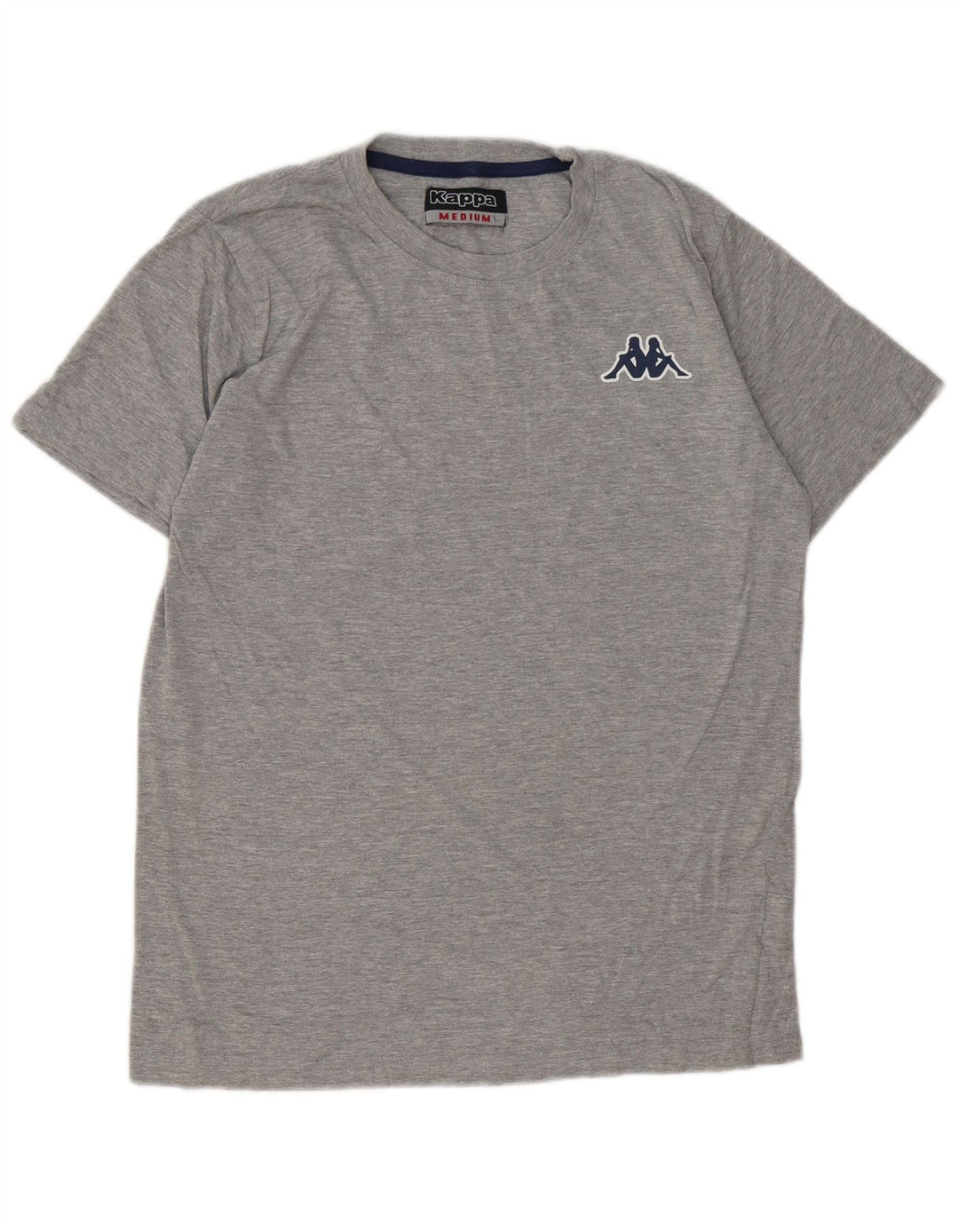 Camiseta Kappa Hombre Top Algodón Moteado Gris Medio