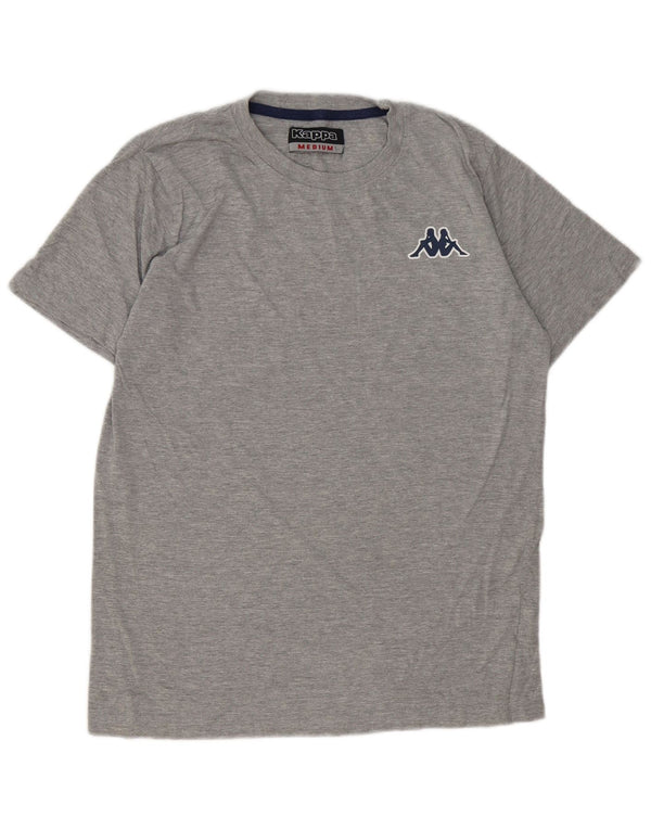 Camiseta Kappa Hombre Top Algodón Moteado Gris Medio