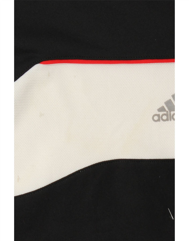 ADIDAS Hombre Camiseta Top Medium Negro Colorblock Poliéster