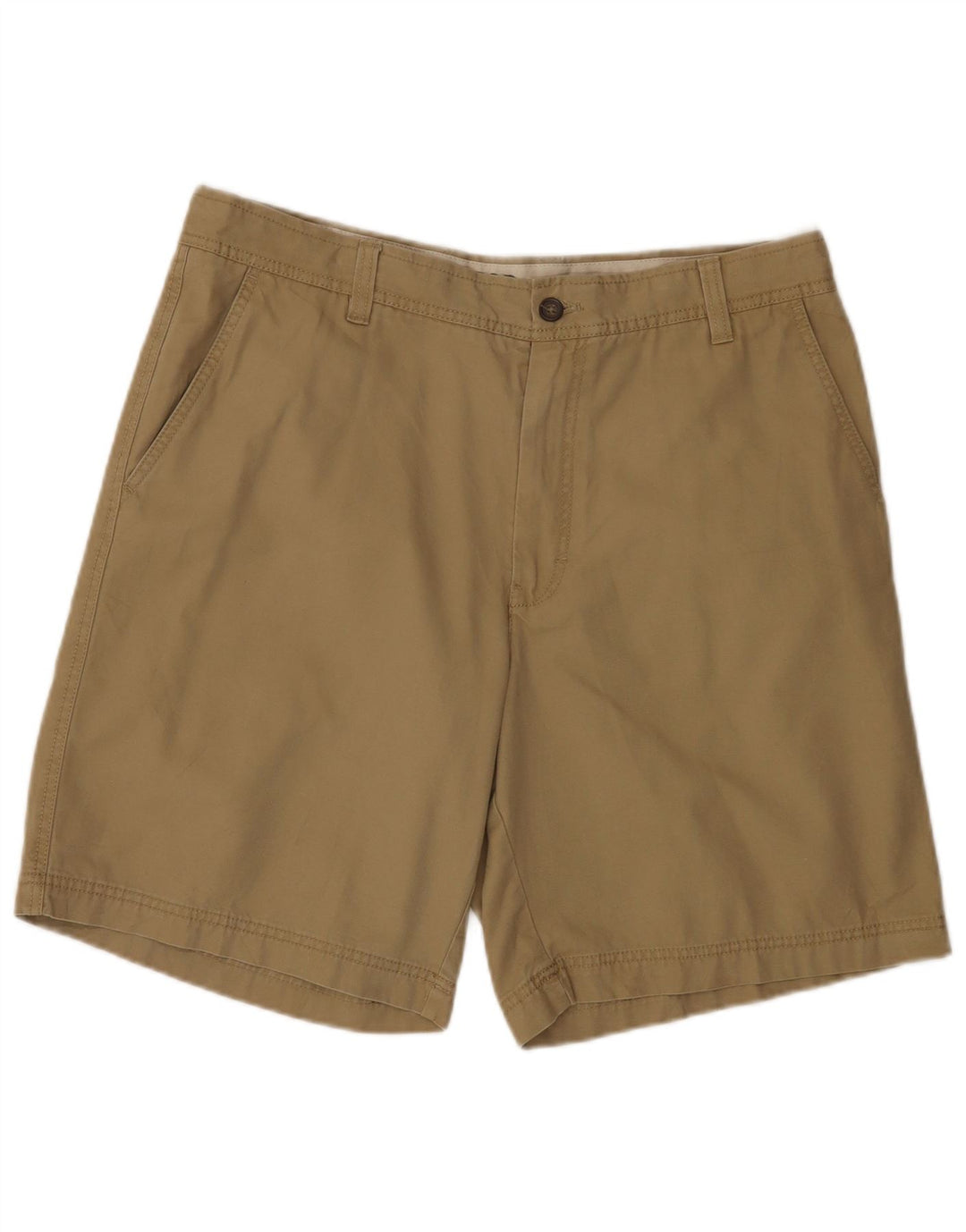 Izod Mens Salt Water Chino Shorts W36 Grande Algodón Caqui