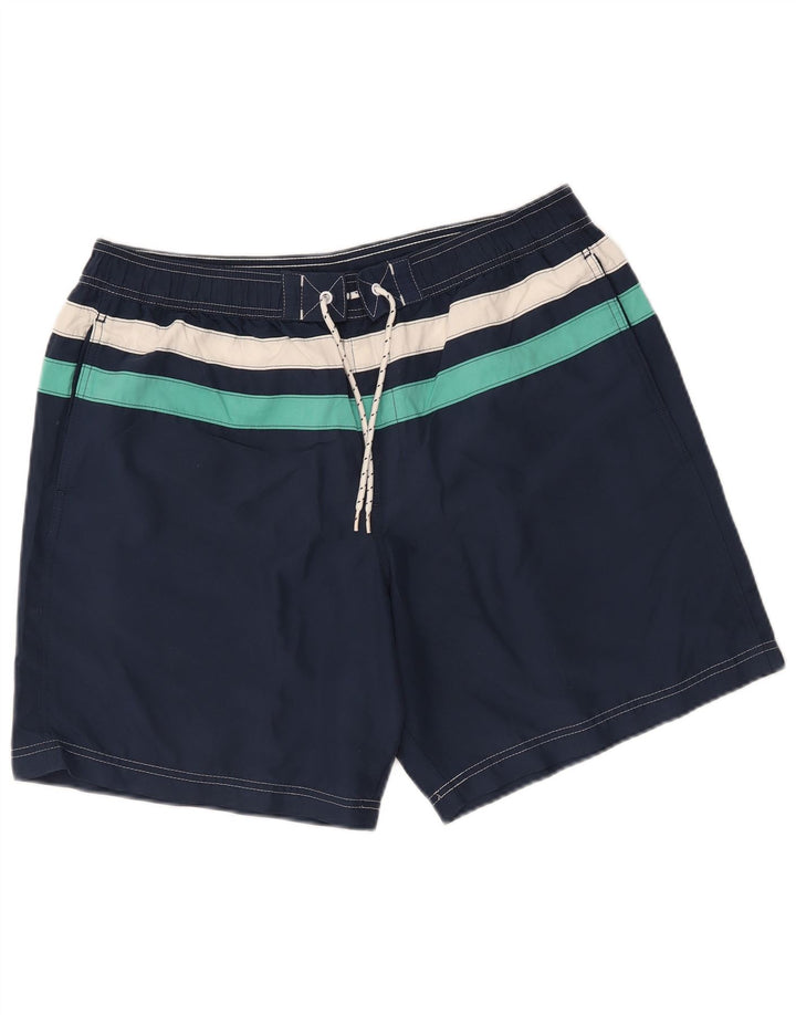 Marks & Spencer Bañador Hombre XL Poliéster Rayas Azul Marino