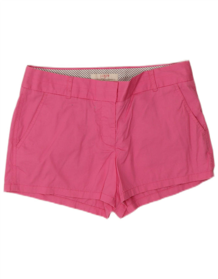 J. CREW Pantalones cortos chinos para mujer US 6 Medium W32 Algodón rosa