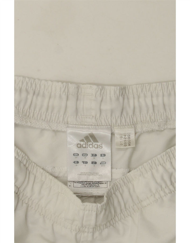 Adidas - Pantalones cortos deportivos para hombre, tamaño grande, poliéster blanco