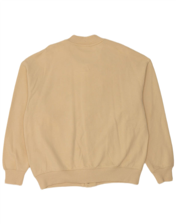Zara Hombre Chaqueta Universitaria UK 42 XL Algodón Beige