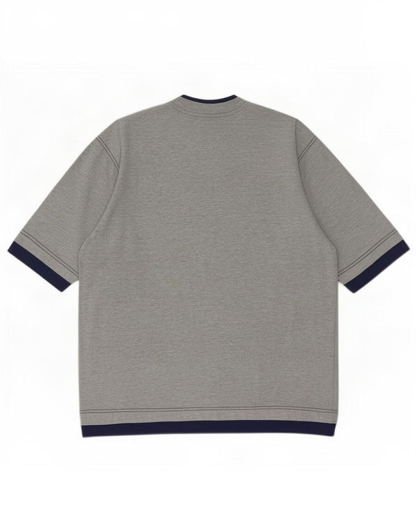 Adidas - Camiseta para hombre, talla 40/42, color gris medio, algodón