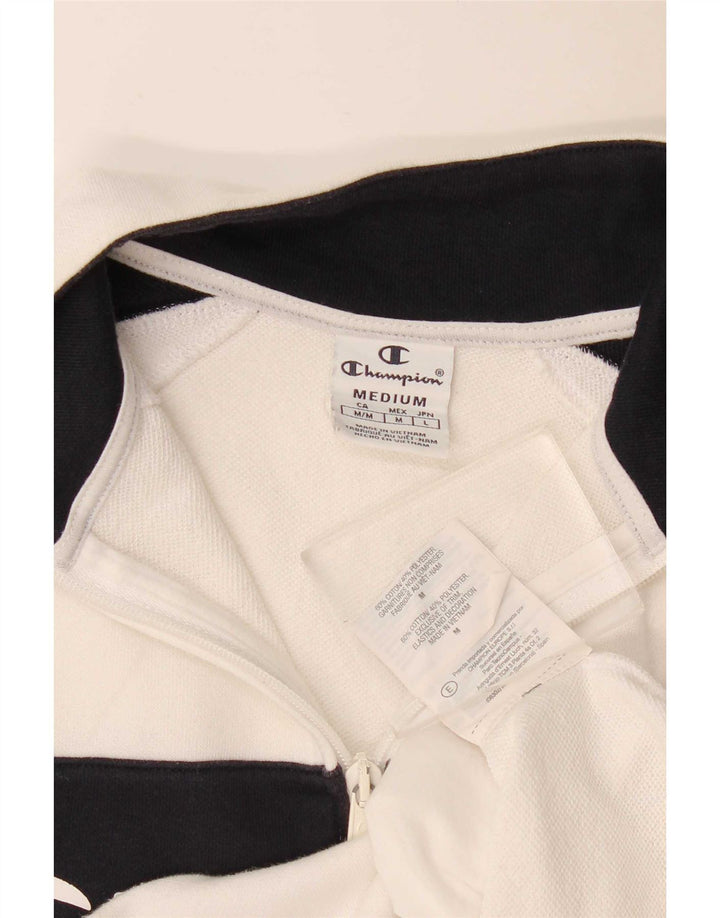 Champion Chaqueta de chándal con gráfico para mujer UK 40 Medium White Colourblock