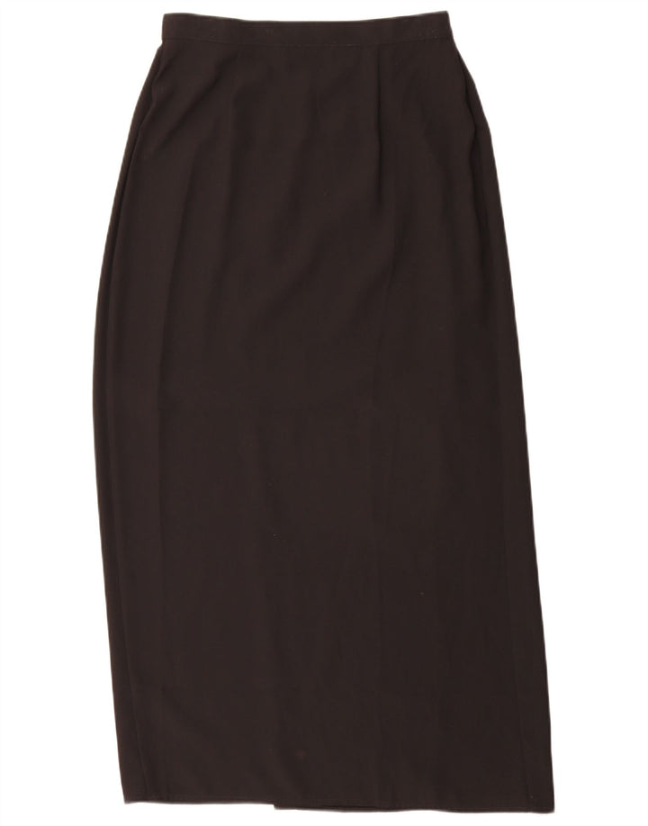 Marks & Spencer Falda cruzada para mujer UK 12 Medium W28 Poliéster negro
