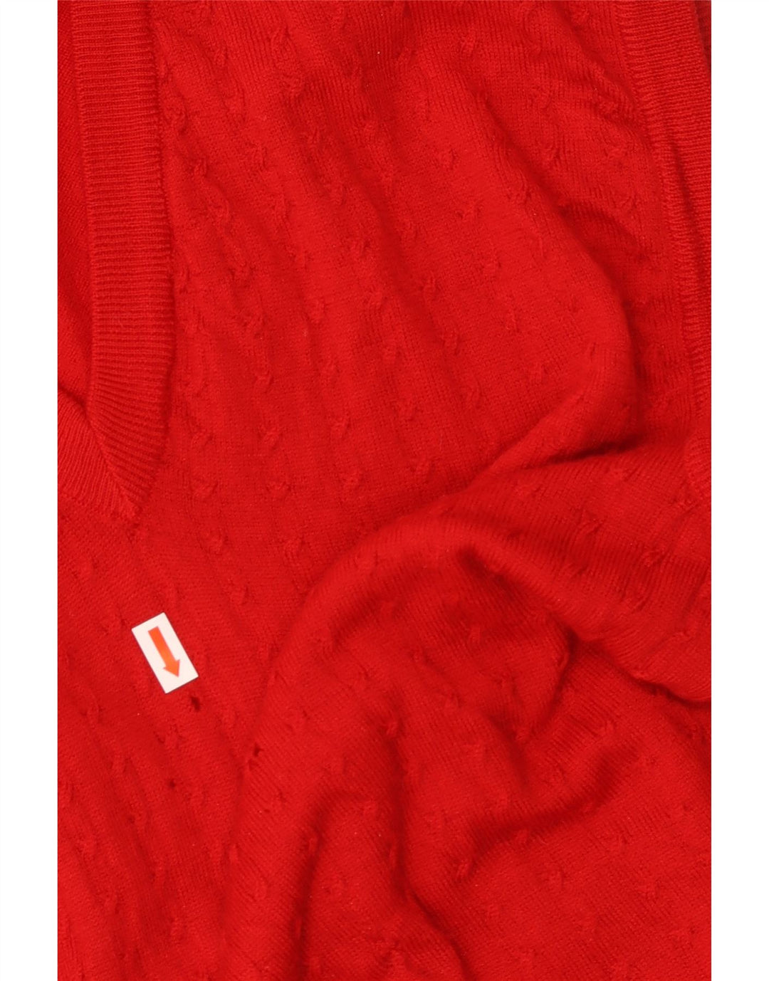 MORGANO Hombre Chaleco Tank Top Small Lana Roja