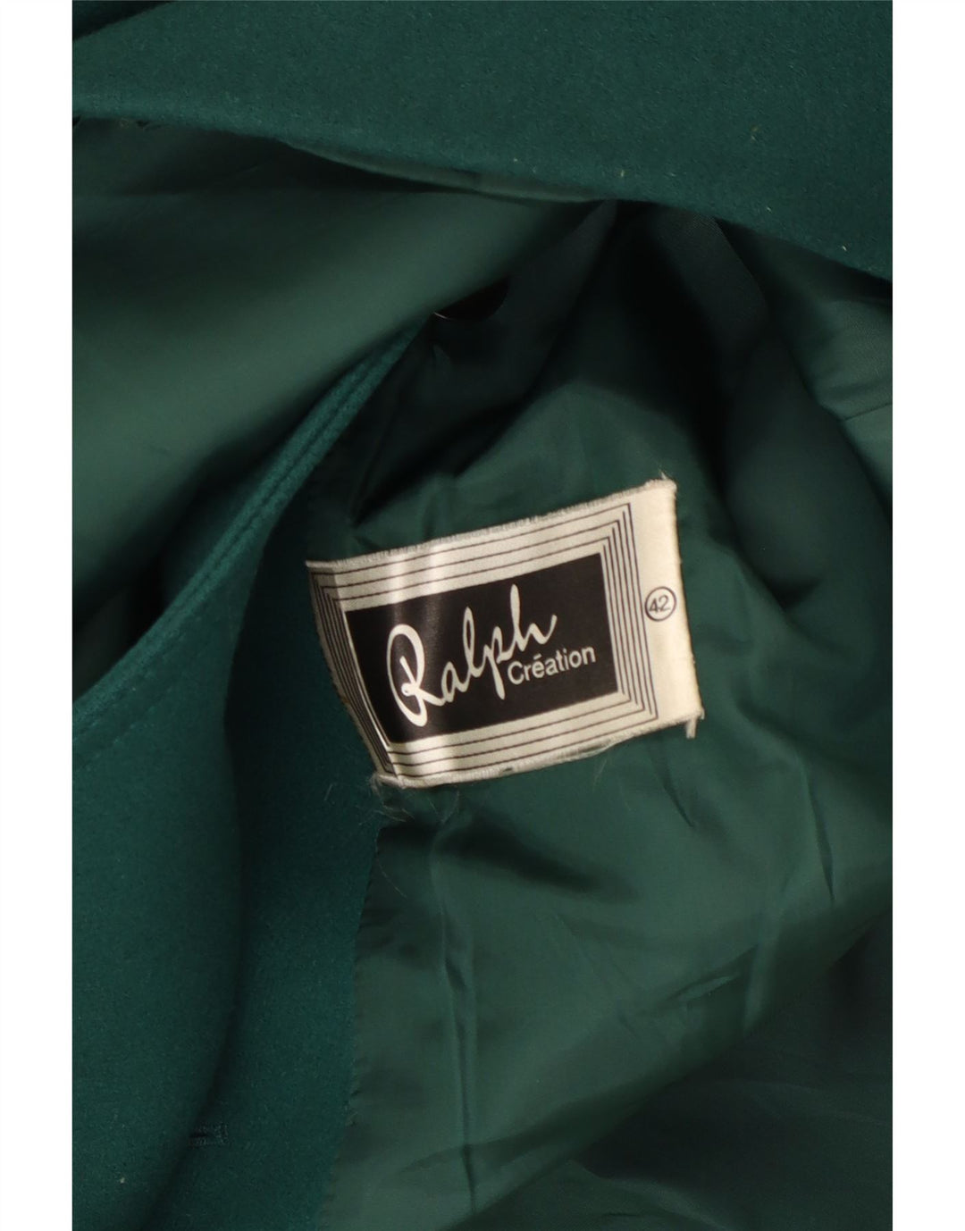 RALPH Abrigo cruzado para mujer IT 42 Verde medio