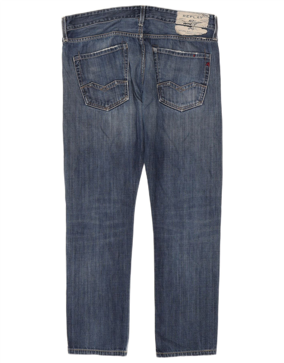 Replay Vaqueros ajustados desgastados Waitom para hombre W36 L30 Azul