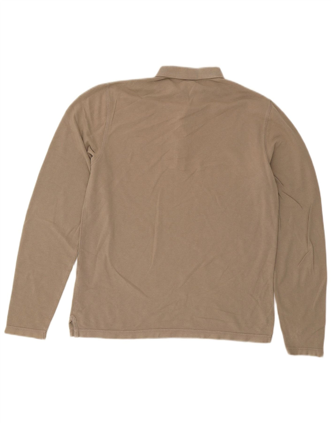 All Saints Polo Manga Larga Hombre Algodón Beige Medio