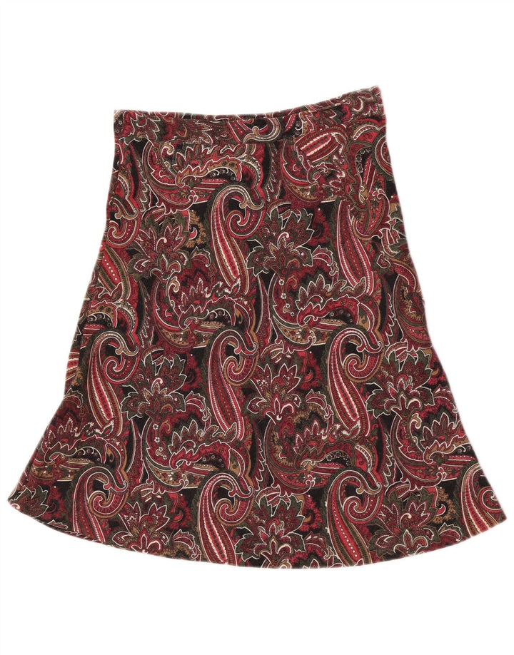 Vintage mujer A-Line falda W25 pequeño multicolor Paisley