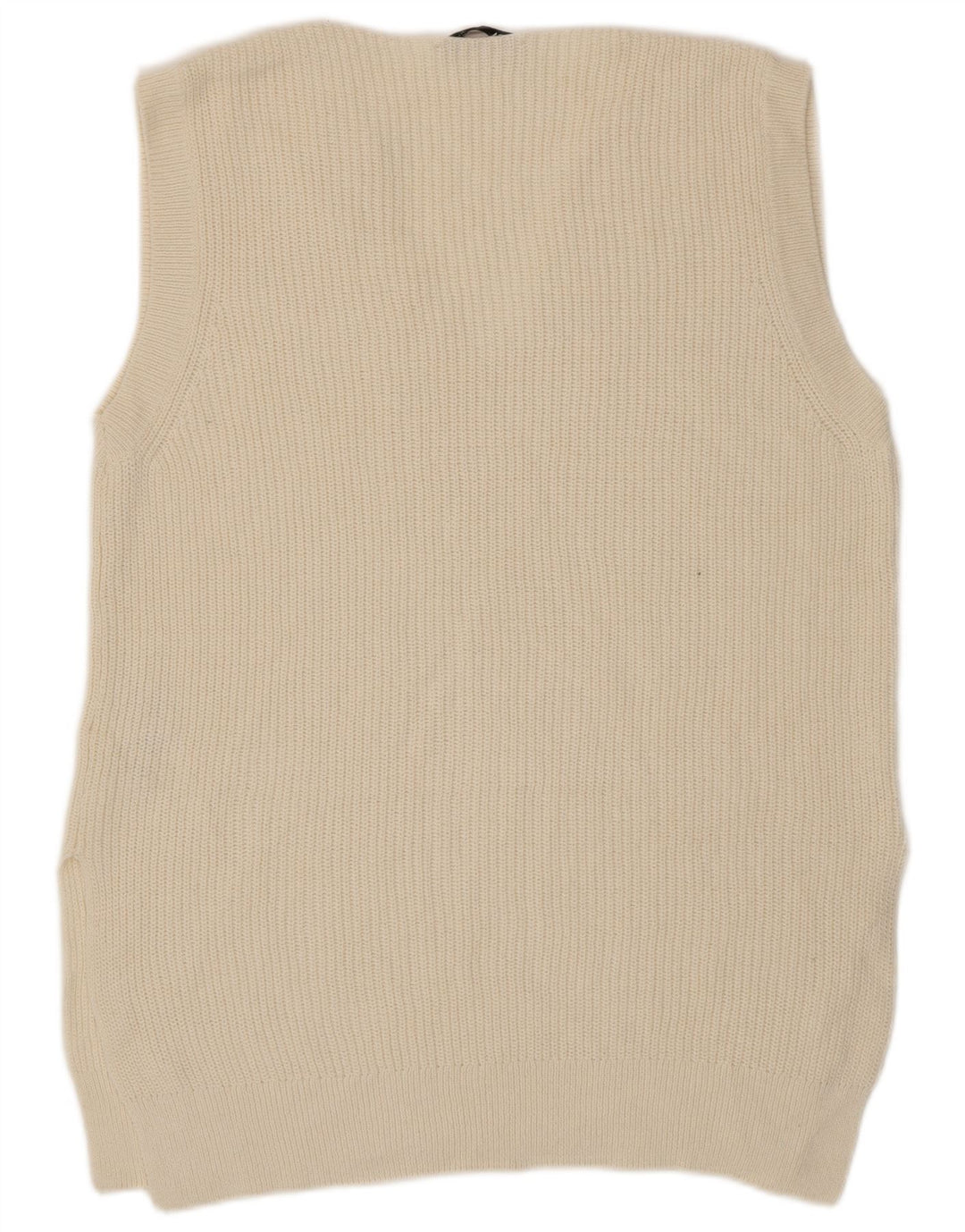 Zara Hombre Chaleco Tank Top Small Algodón Beige