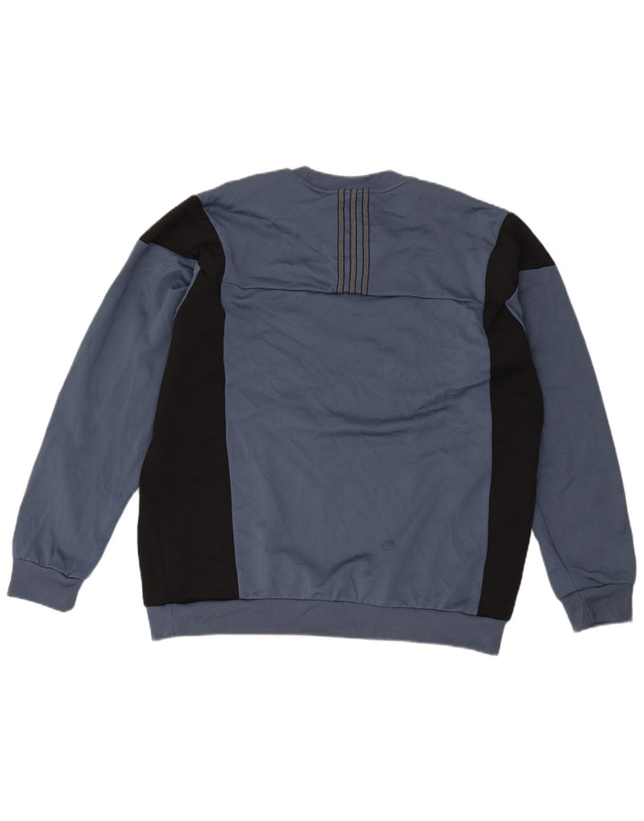 Adidas Hombre Sudadera Jumper XL Gris Colorblock Poliéster